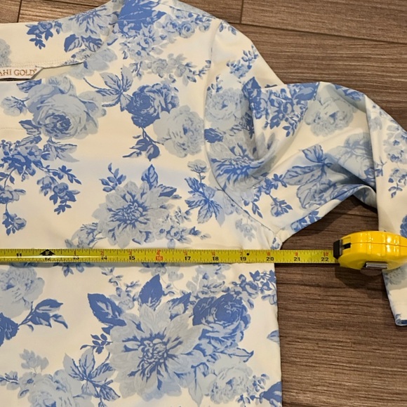 MAHI GOLD Hinckley Dress in Flowers for Evelyn in Sky Size XL - Picture 9 of 11